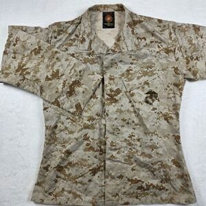 EA Industries USMC MARPAT Desert Camo Blouse Mens Medium Regular Tan Excellent
